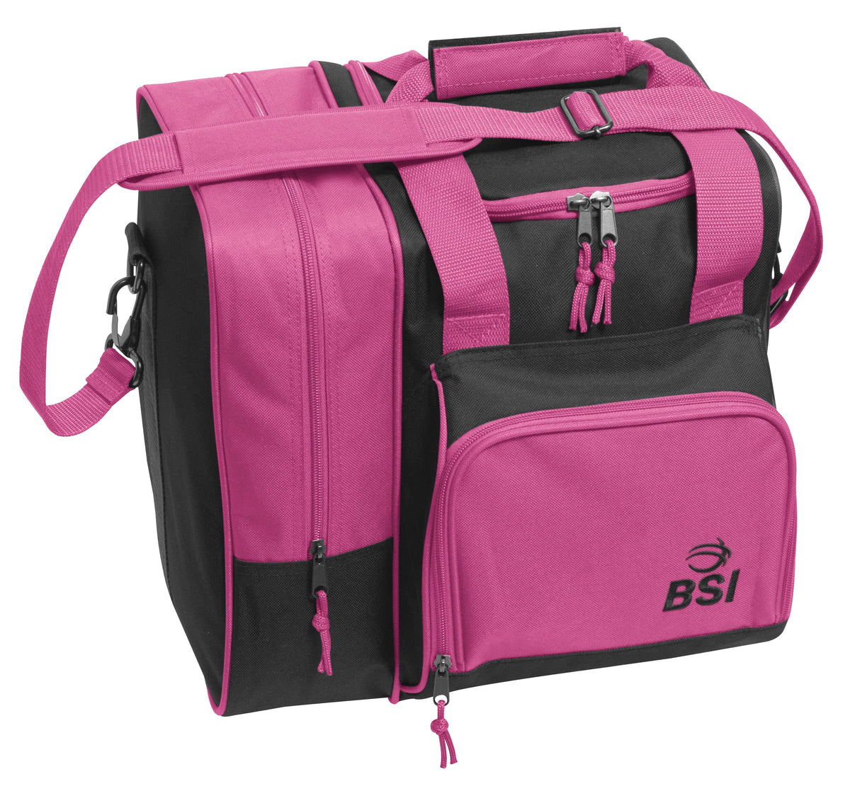 BSI Deluxe Single Tote Bowling Bag Black/Pink - view 1