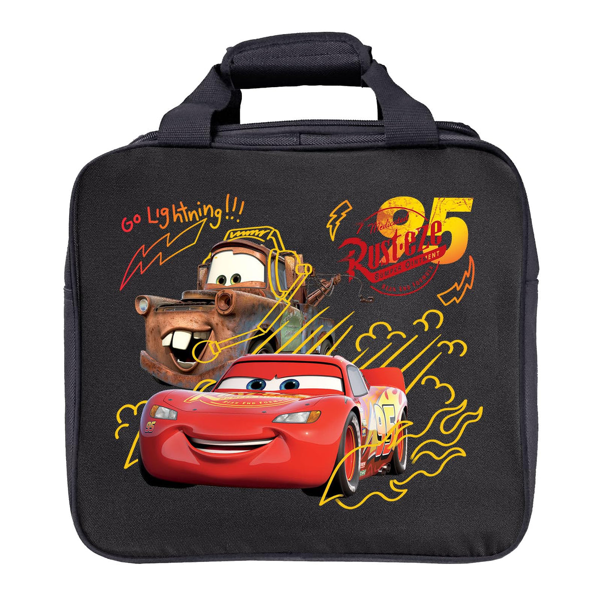 KR Strikeforce Cars Single Ball Tote Bowling Bag (Cars Lightning) - view 1