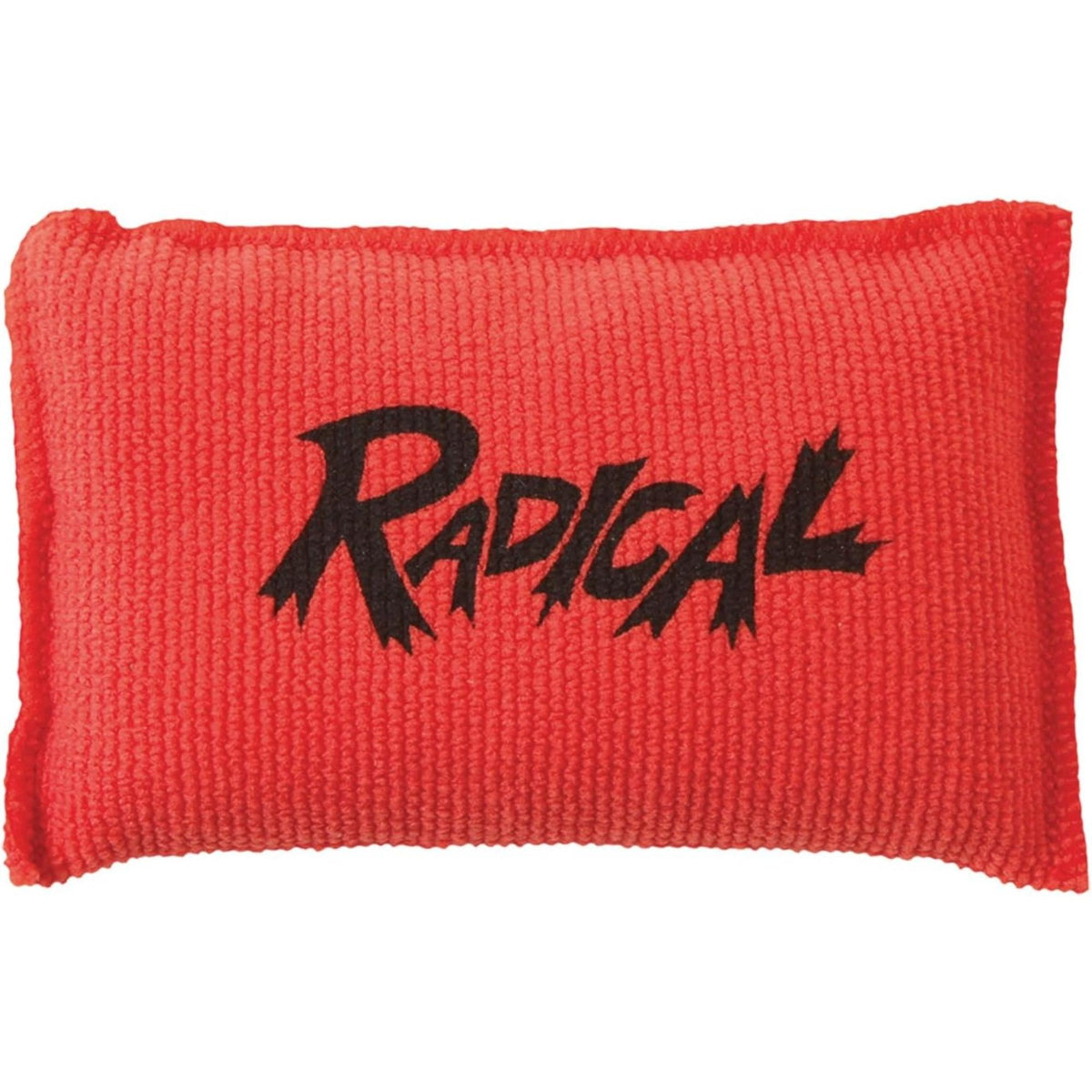 Microfiber grip sack designed to absorb moisture and improve hand grip for better control when handling a bowling ball.