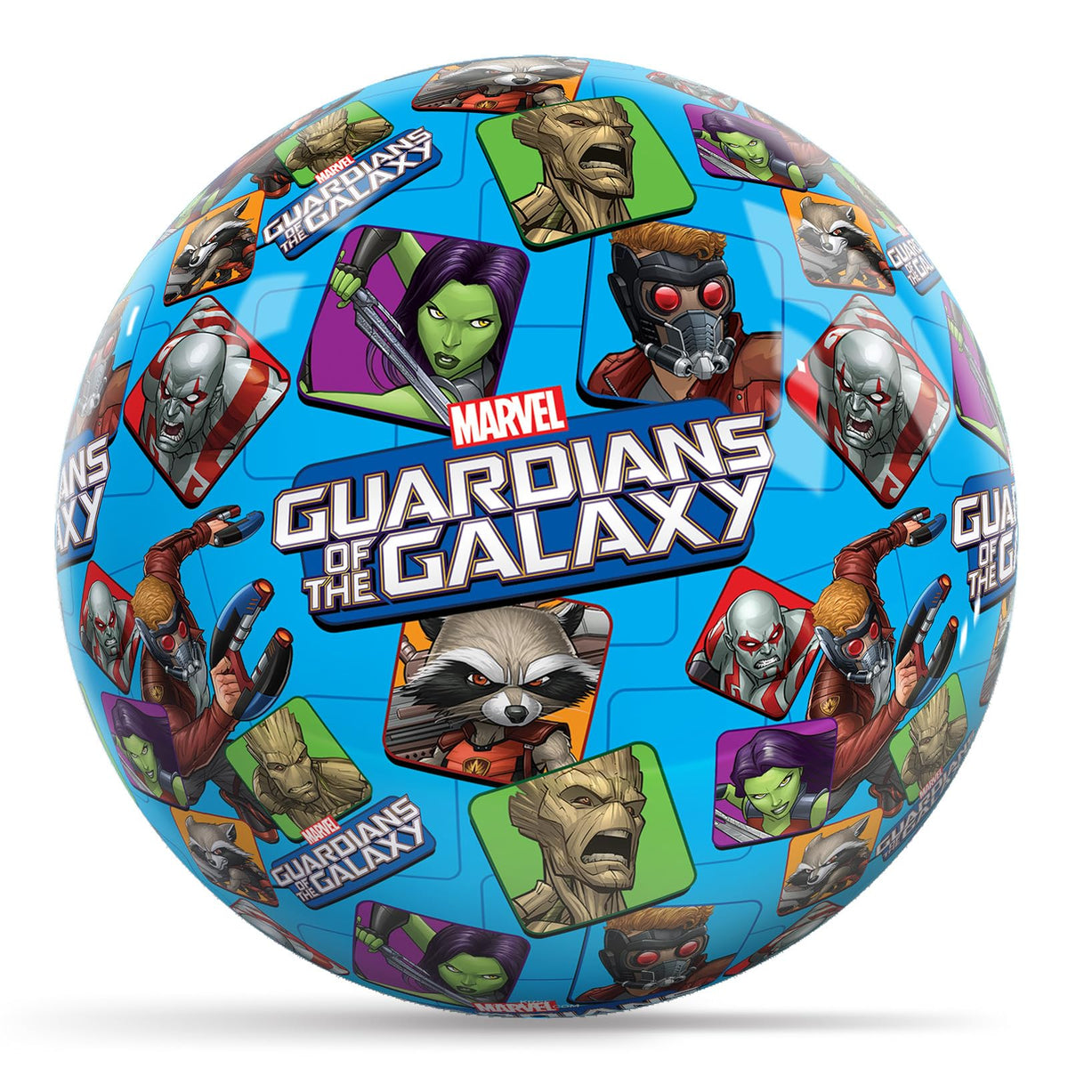 KR Strikeforce Marvel Guardian of the Galaxy Characters Pattern Undrilled Bowling Ball (6, Pounds) - view 1