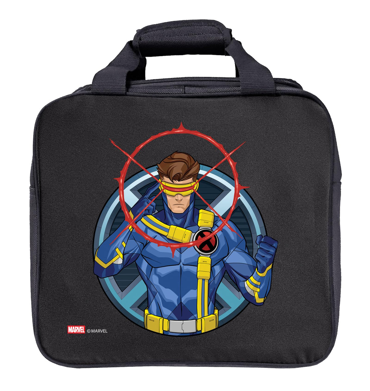 KR Strikeforce Marvel Bowling Ball Tote Bag with Inside Shoe Storage and Side Accessory Pocket (Avengers Cyclops) - view 1