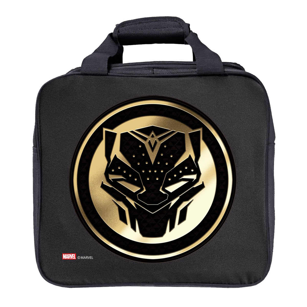 KR Strikeforce Marvel Bowling Ball Tote Bag with Inside Shoe Storage and Side Accessory Pocket (Black Panther) - view 1