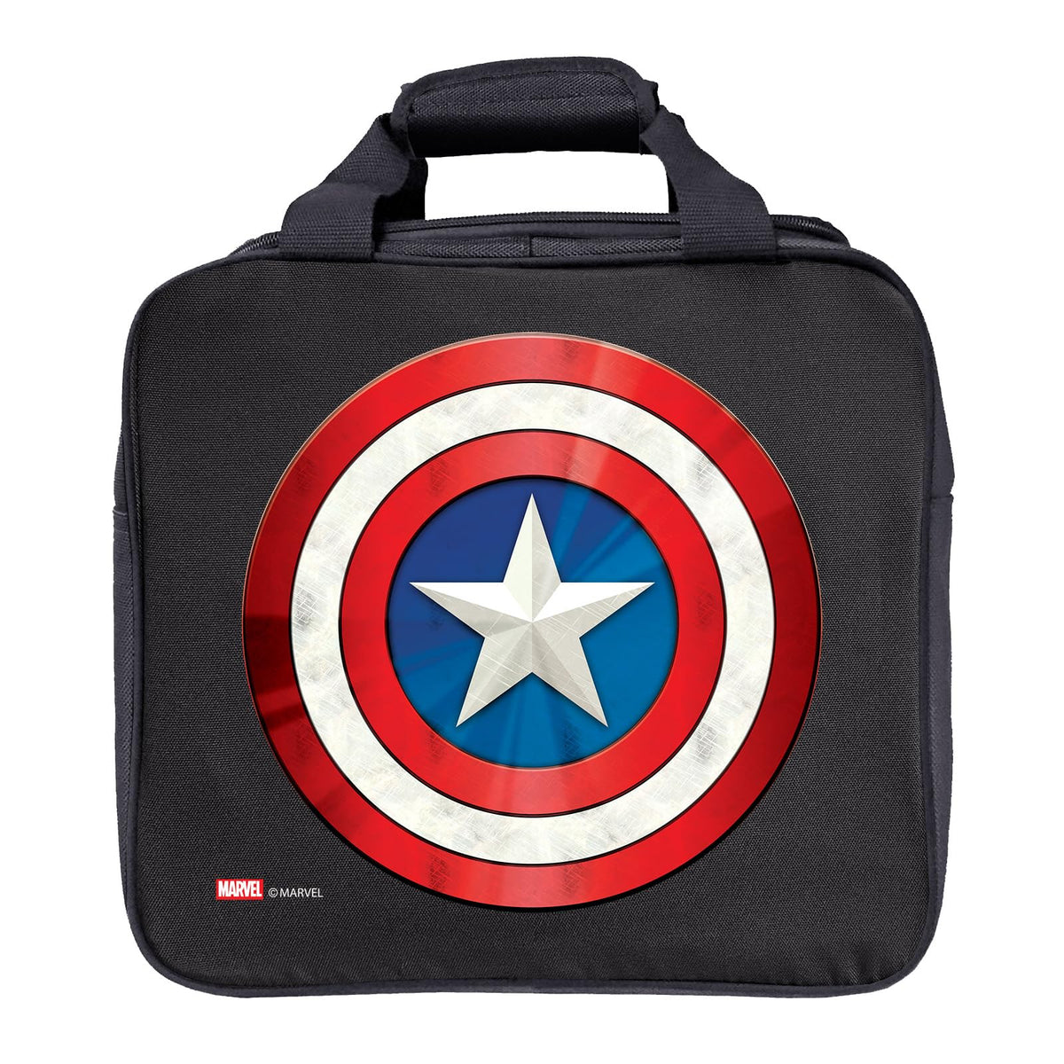 KR Strikeforce Marvel Bowling Ball Tote Bag with Inside Shoe Storage and Side Accessory Pocket (Captain America) - view 1