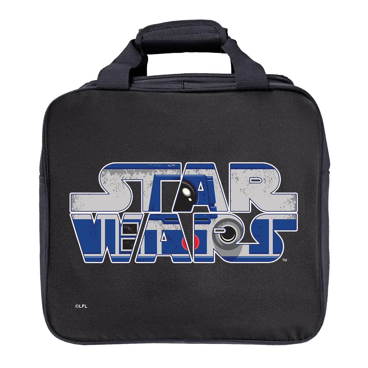 KR Strikeforce Star Wars Bowling Ball Tote Bag with Inside Shoe Storage and Side Accessory Pocket (Star Wars Logo R2D2) - view 1
