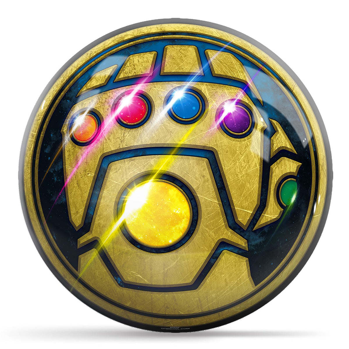 KR Strikeforce Marvel Avengers Thanos Icon Undrilled Bowling Ball (6, Pounds) - view 1