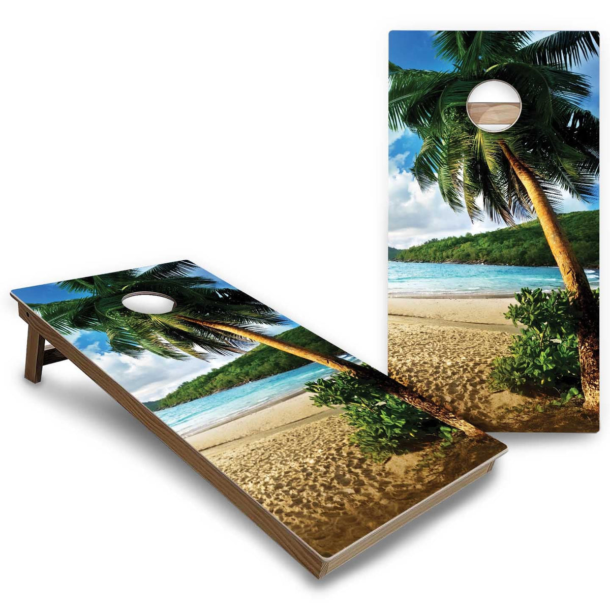 Beach & Mountain Cornhole Boards - Backyard Series