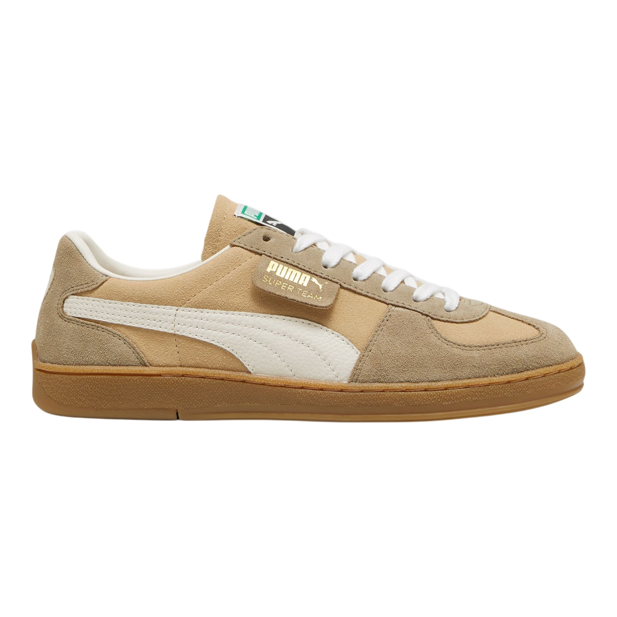 Puma Super Team Suede Men's Sneakers — Tan Leather