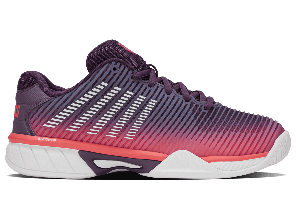 86613-593-M | HYPERCOURT EXPRESS 2 | PURPLE PLUMERIA/WHITE/HOT CORAL