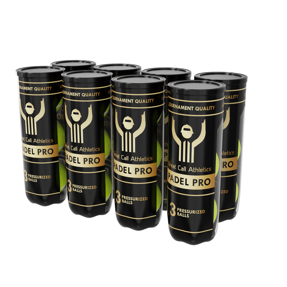 8 Cans of padel pro pressurized balls
