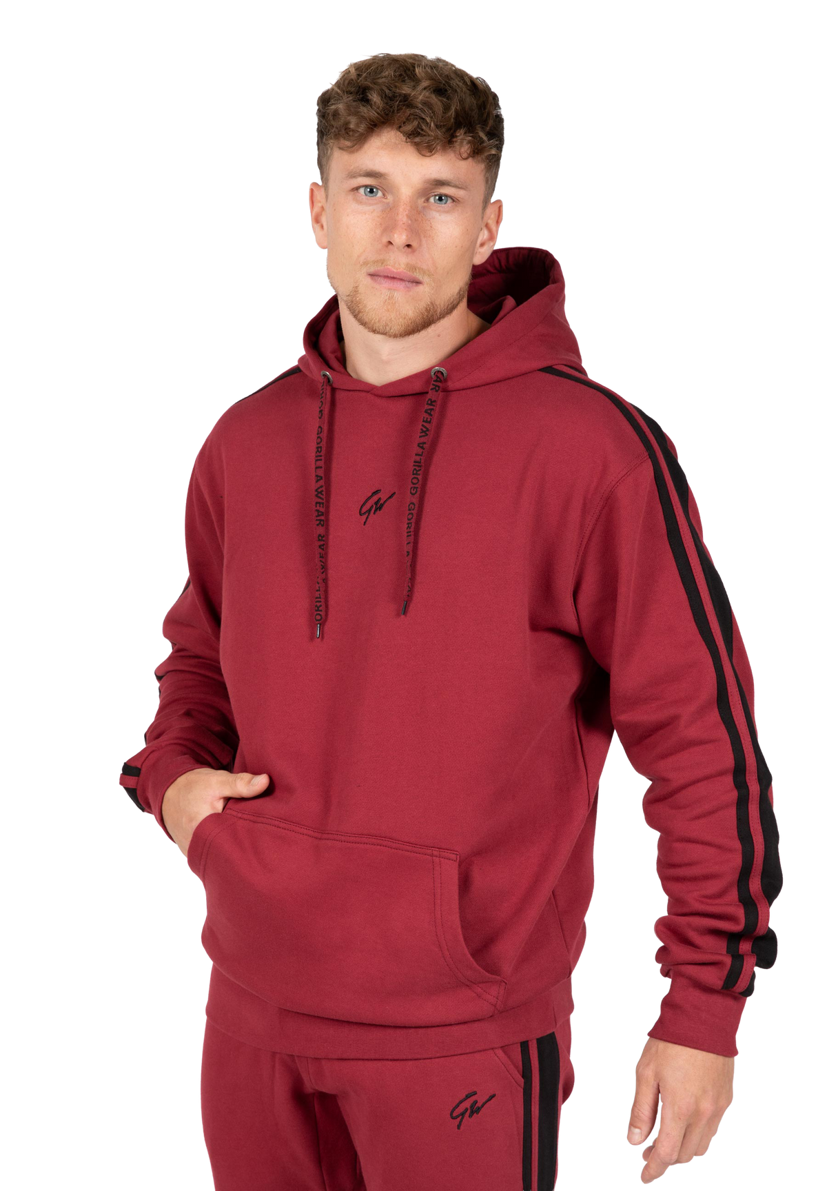 Banks Oversized Hoodie - Burgundy Red/Black