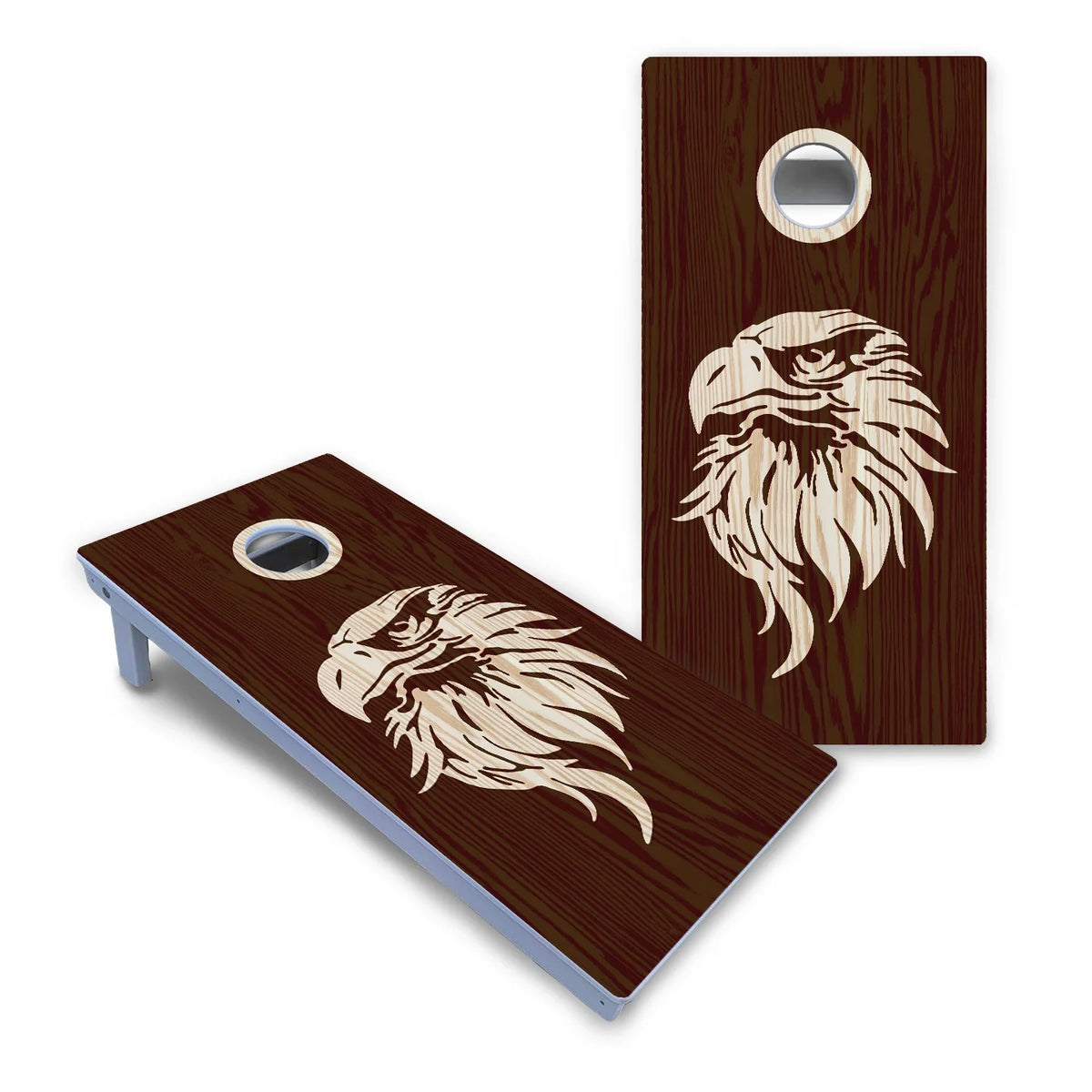 Stained Flag & Eagle Cornhole Boards - All Weather Series