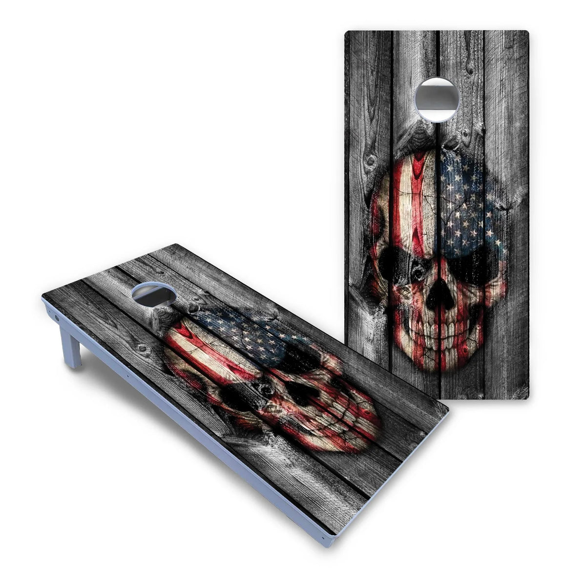 Skull Flag Cornhole Boards - All Weather Series