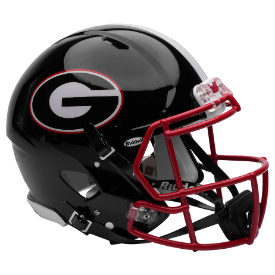 Georgia Bulldogs Full Size Authentic Speed Football Helmet Black- NCAA