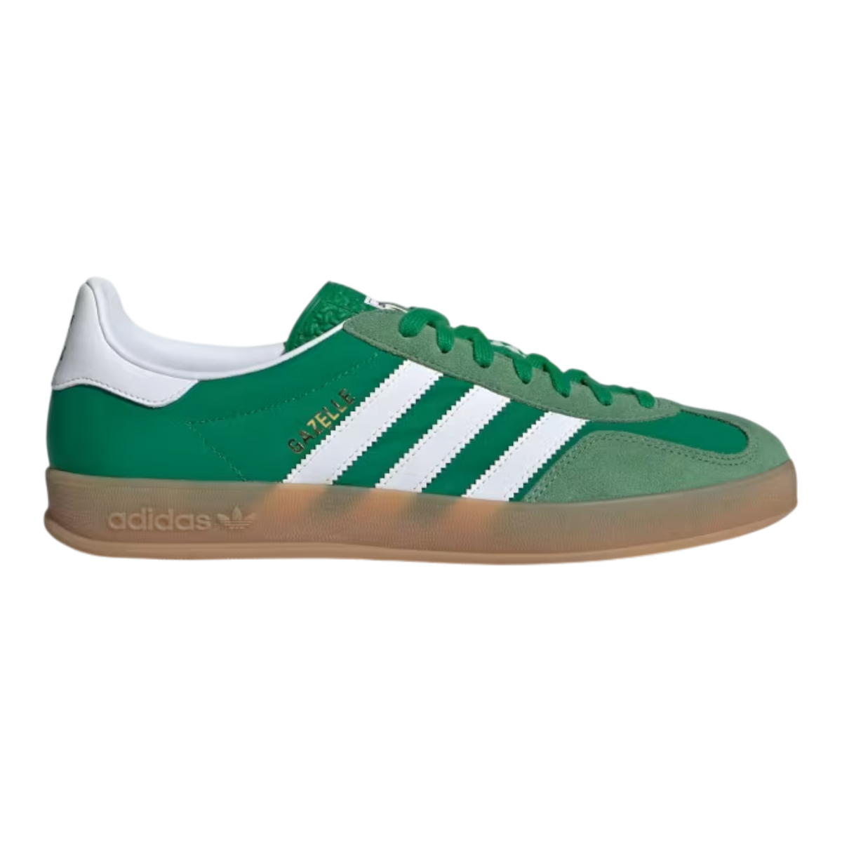adidas Gazelle Indoor Men's Sneakers — Green/White Suede Low-Top