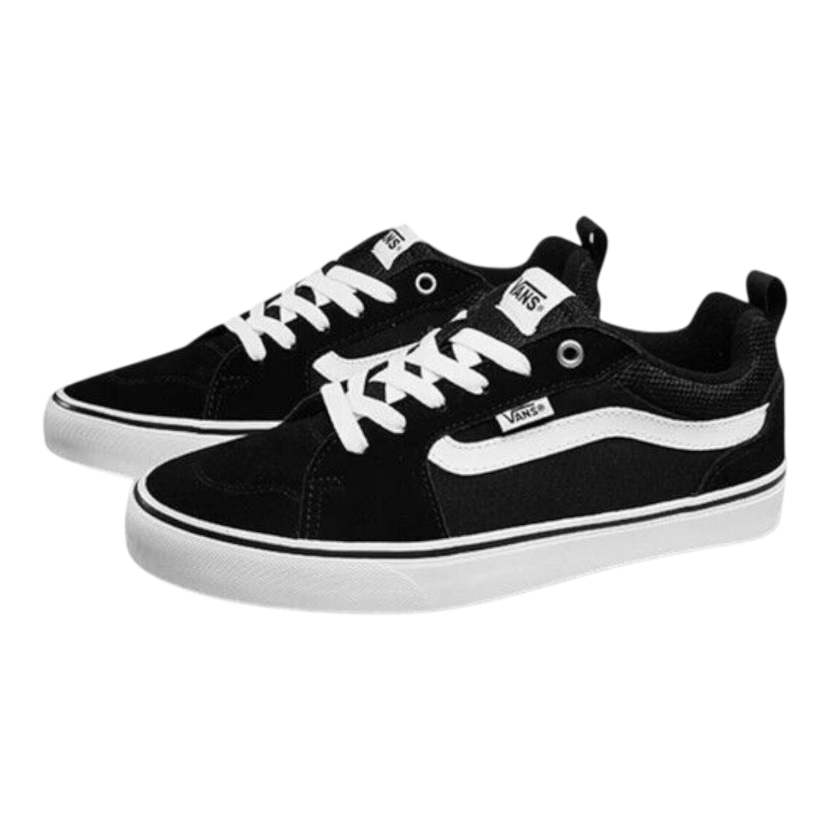 Vans Filmore Decon Men's Sneakers — Black/White Canvas Low-Top