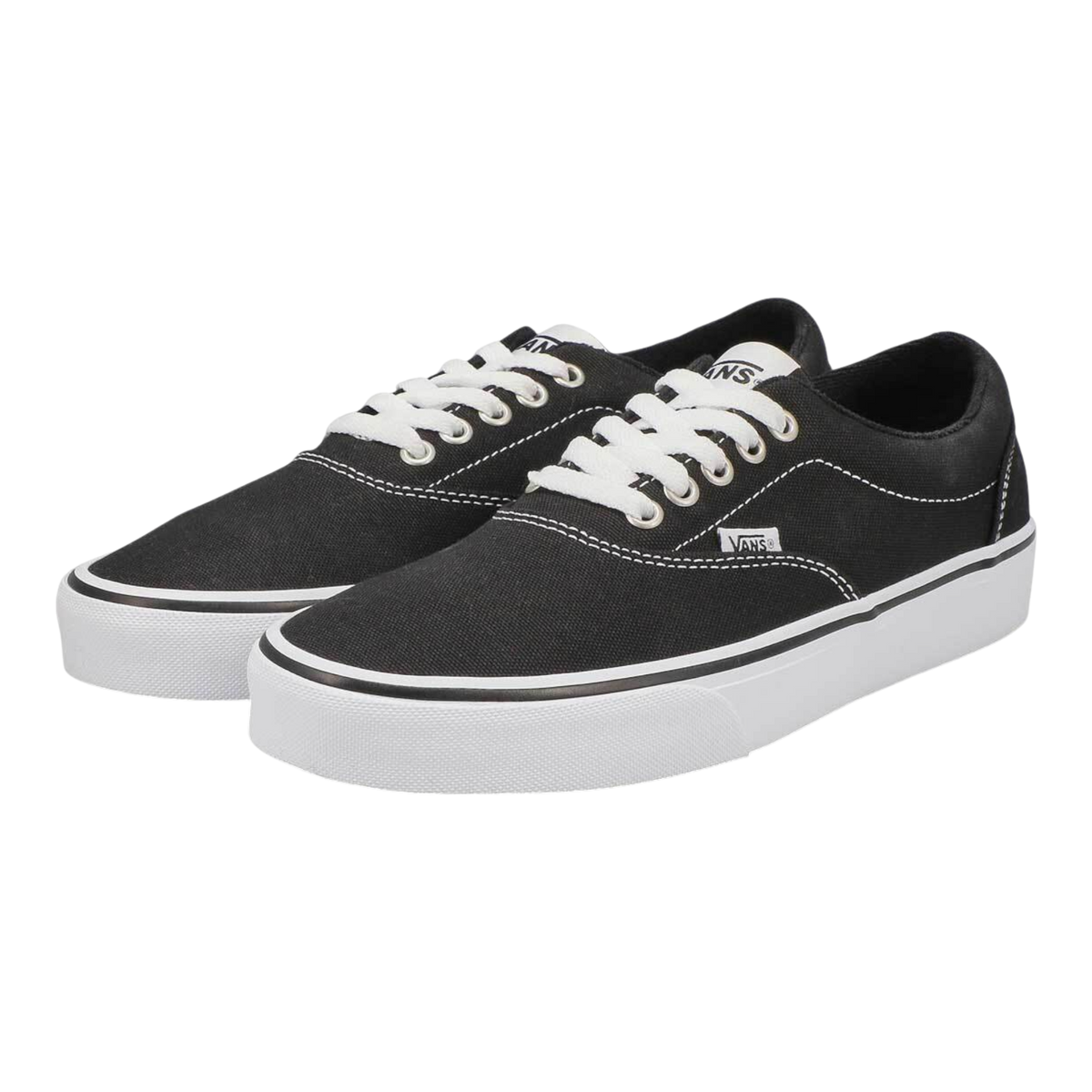 Vans Doheny Men's Sneakers — Black/White Canvas Low-Top