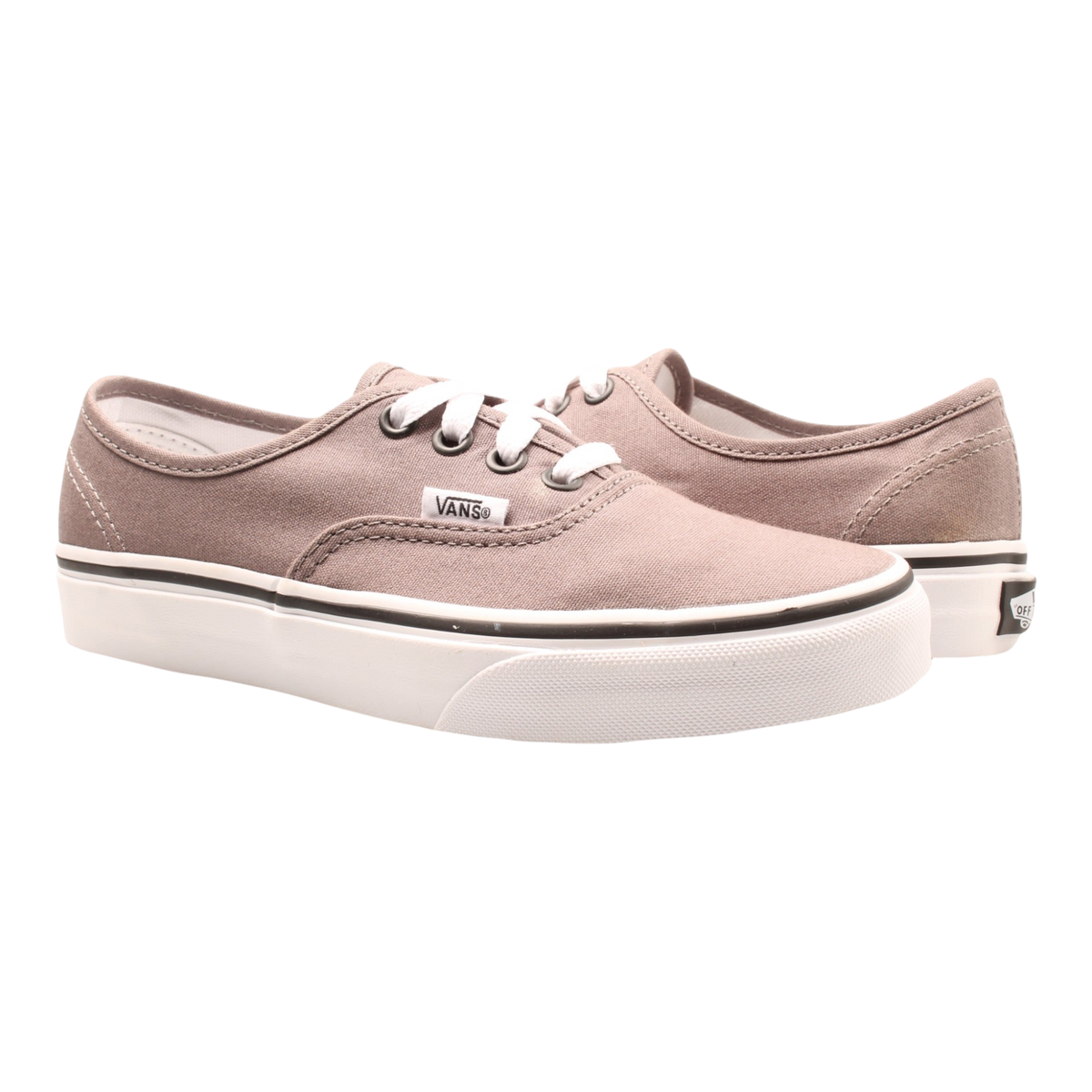 Vans Authentic Men's Sneakers — Grey/Pewter/Black Canvas Low-Top