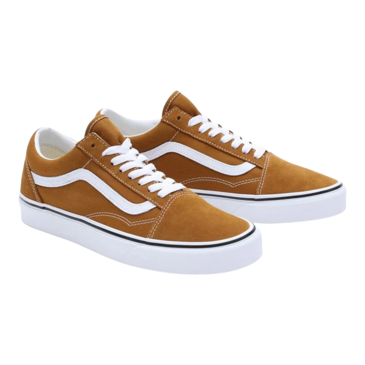 Vans Old Skool Men's Sneakers — Golden/Brown Suede Low-Top