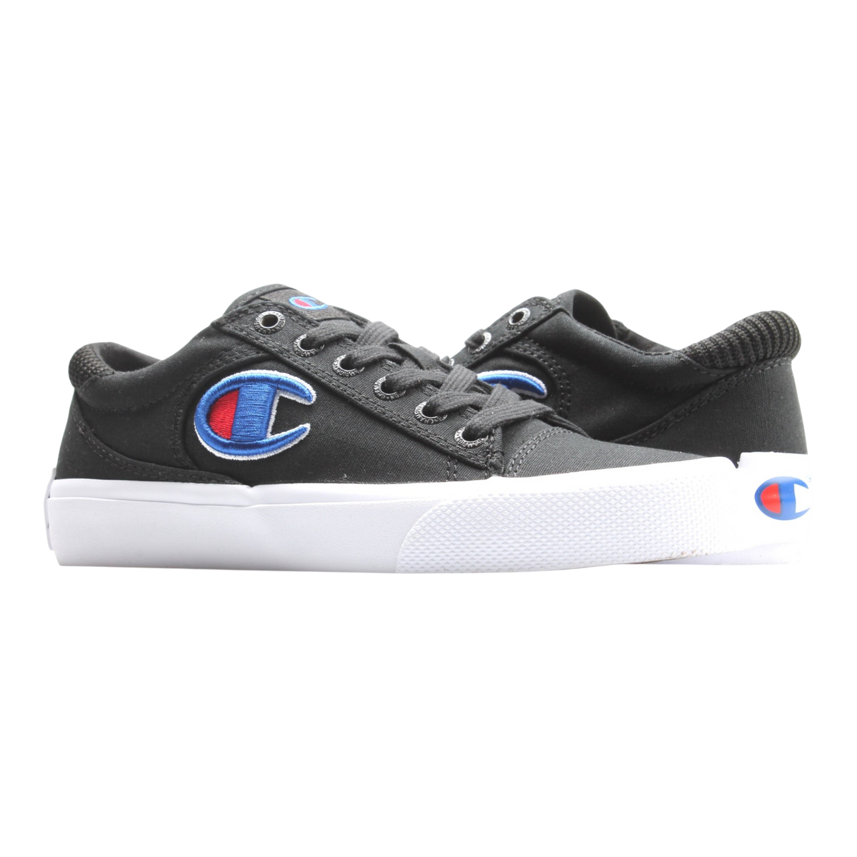 Champion Life Fringe Lo Big Kids' (GS) Sneakers — Black Canvas Low-Top