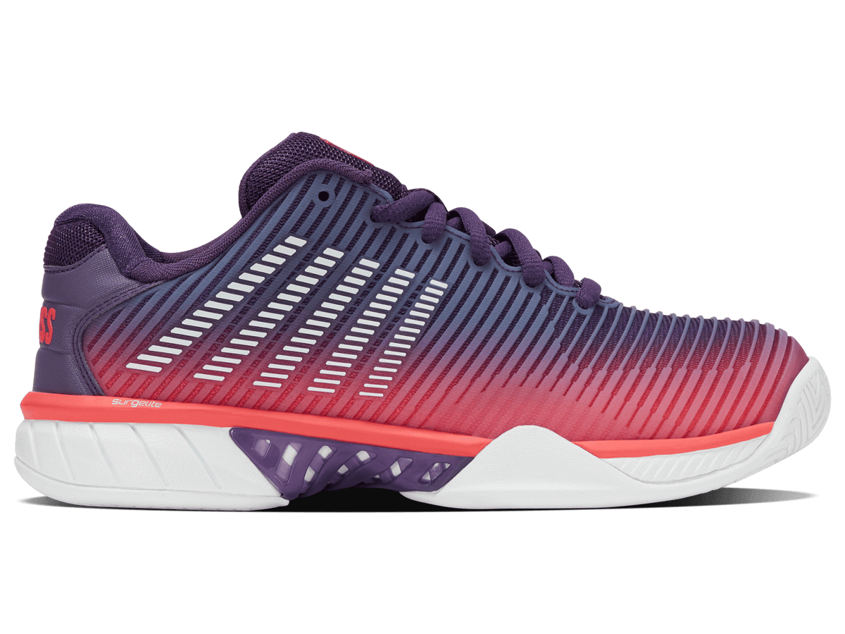 96613-593-M | HYPERCOURT EXPRESS 2 | PURPLE PLUMERIA/WHITE/HOT CORAL
