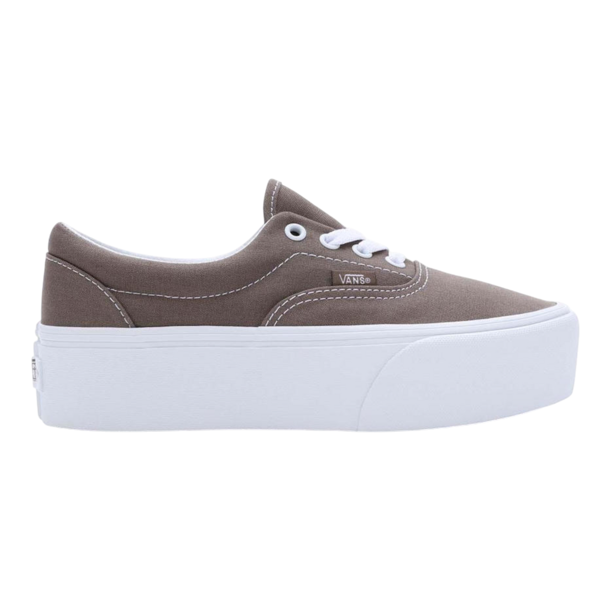 Vans Era Stackform Women's Platform Sneakers — Taupe Canvas