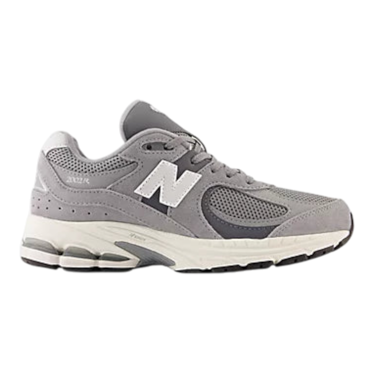 New Balance 2002R Big Kids' (GS) Sneakers — Steel Lead Grey Suede Low-Top