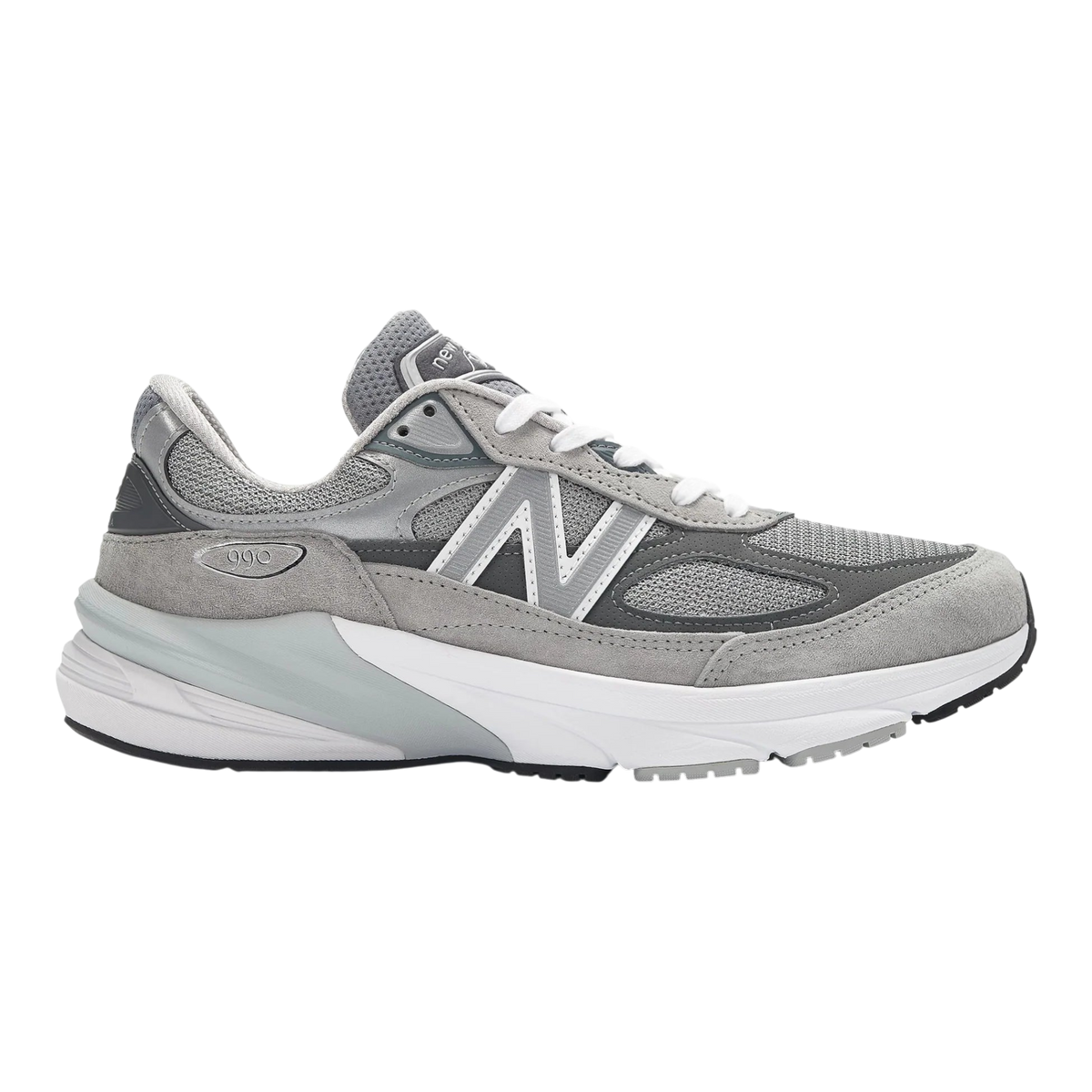 New Balance 990v6 Made in USA Men's Sneakers (4E width) — Grey Suede