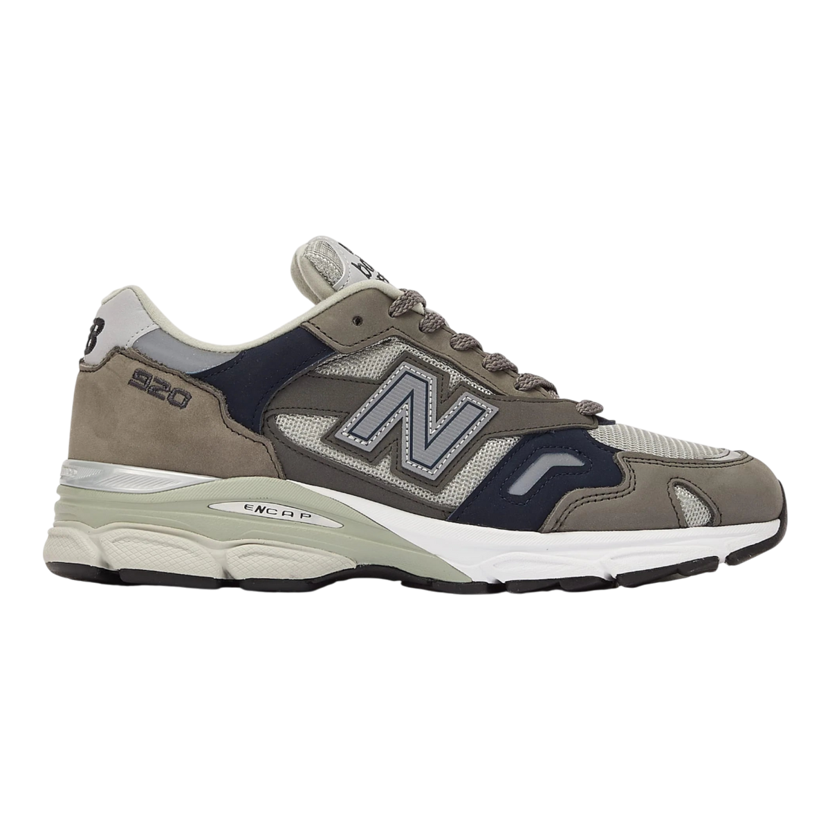 New Balance 920 Made in England 'Grey Navy' Men's Sneakers — Grey/Navy/White Suede