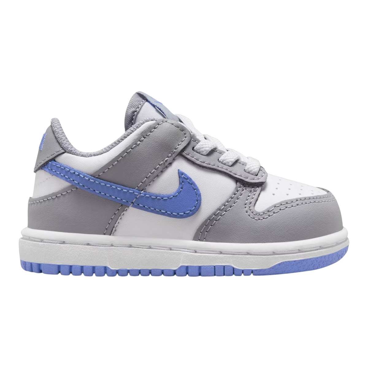 Nike Dunk Low Toddlers' (TD) Sneakers — White/Cement Grey Leather Low-Top