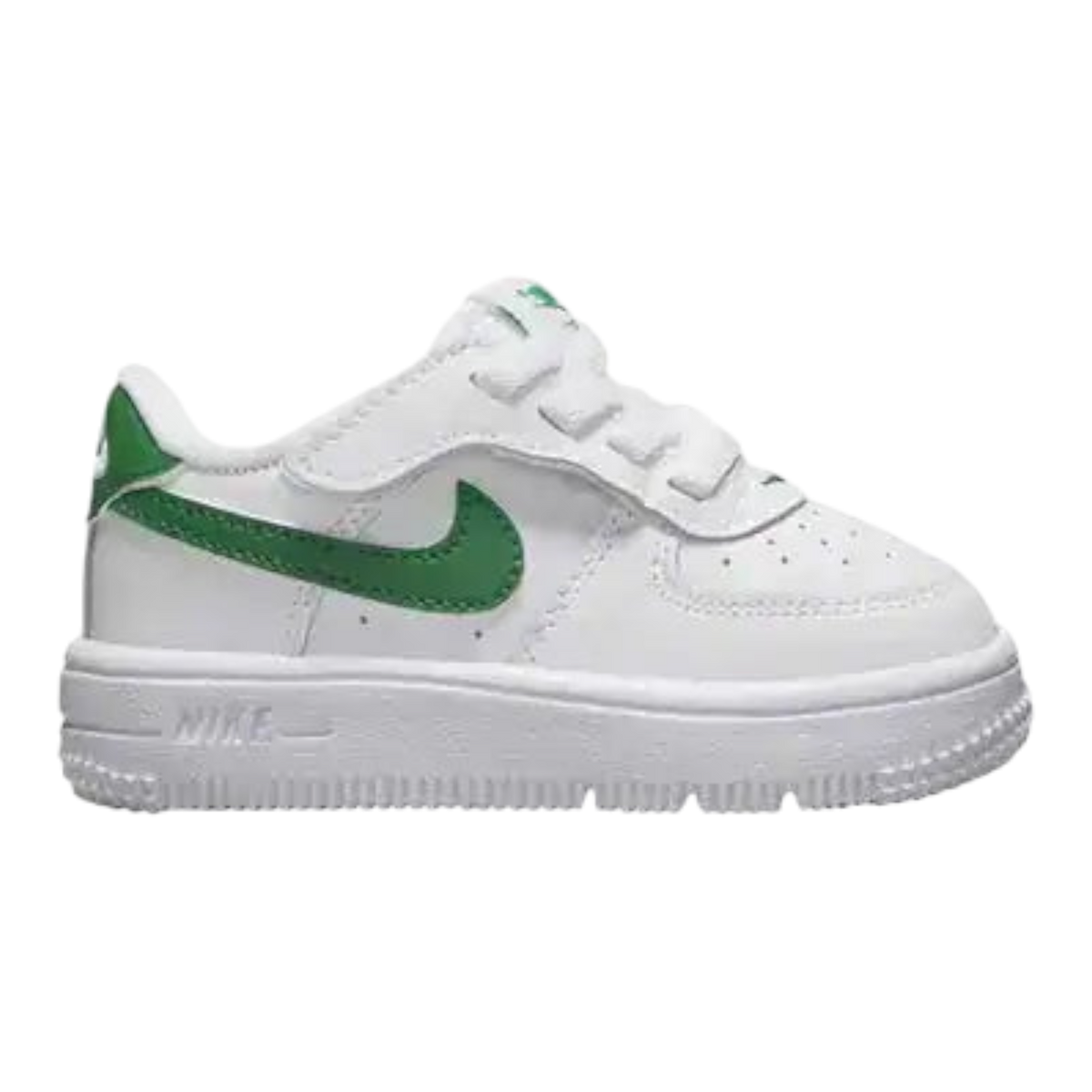Nike Force 1 Low EasyOn Toddlers' (TD) Sneakers — White/Malachite Leather Low-Top