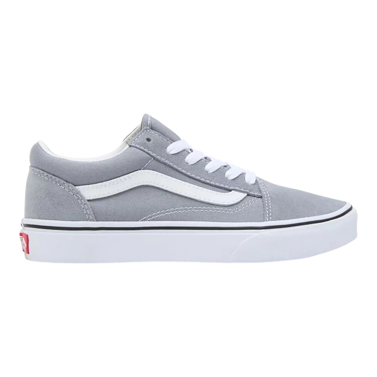 Vans Old Skool Men's Sneakers — Light Grey Suede/Canvas Low-Top
