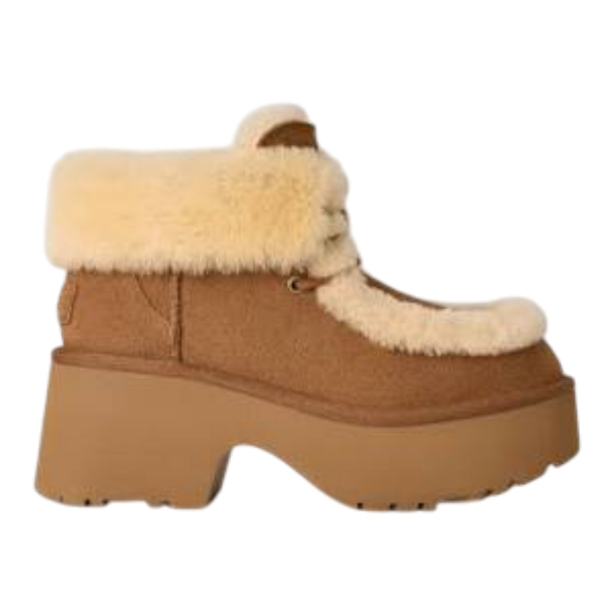 UGG Esmee Lace-up Boots Women's — Chestnut Suede Sheepskin