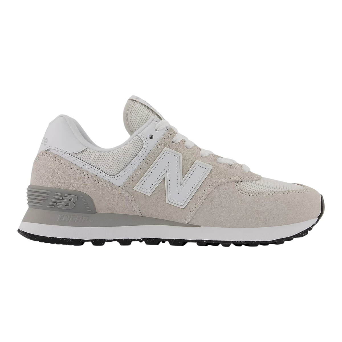 New Balance 574 Core Women's Sneakers — Nimbus Cloud/White Suede Low-Top