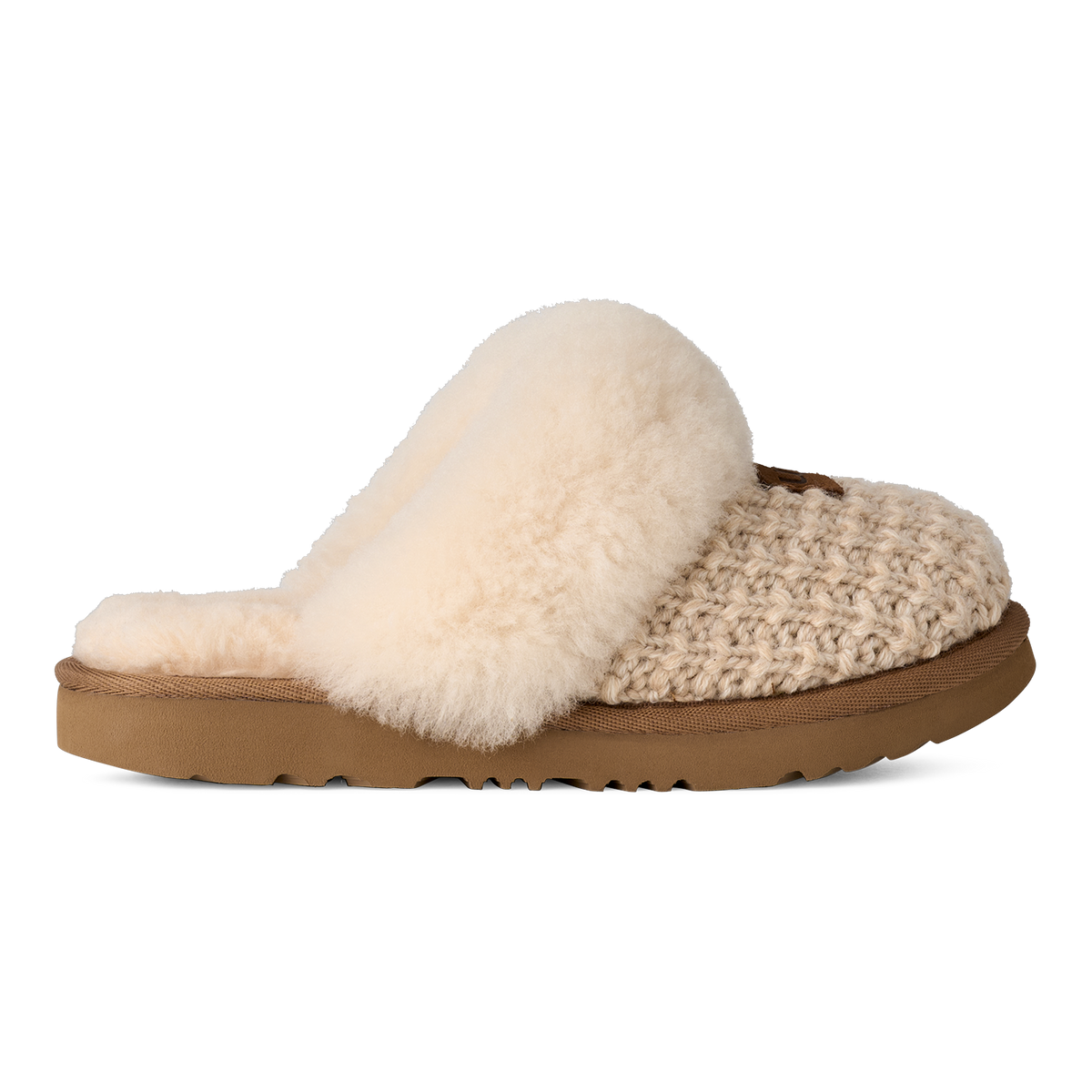 UGG Cozy II Knit Big Kids' Slippers — Cream