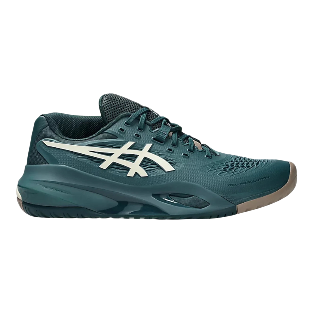 ASICS GEL-RESOLUTION X Mens Tennis Shoes — Saxon Green/Birch