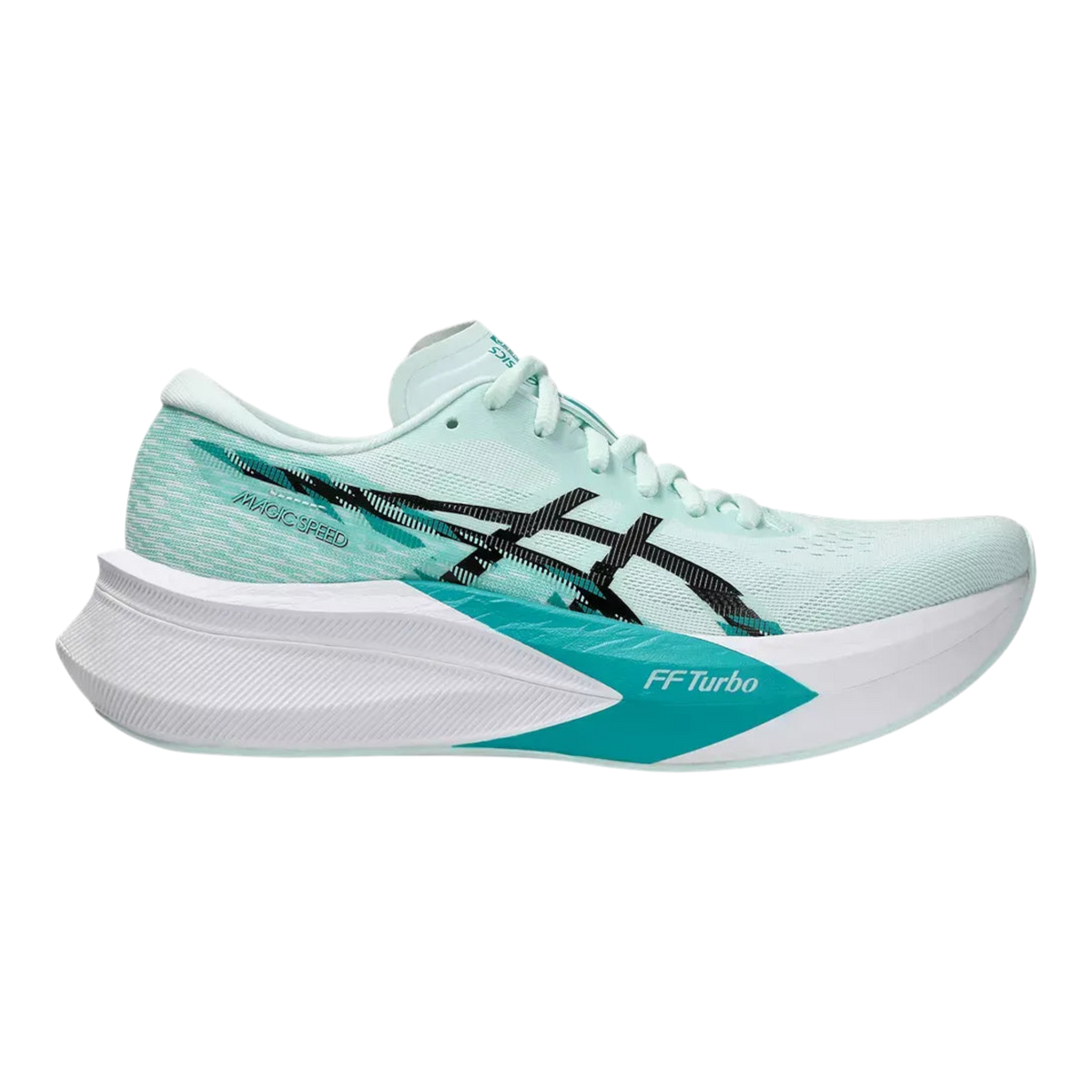 ASICS MAGIC SPEED 4 Womens Running Shoes — Soothing Sea/Black