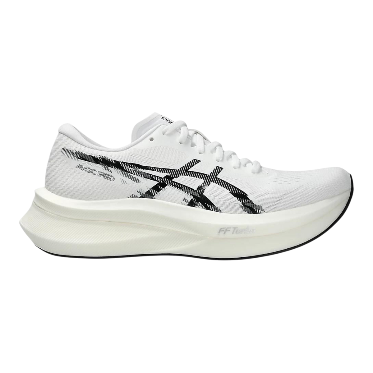 ASICS MAGIC SPEED 4 Womens Running Shoes — White/Black