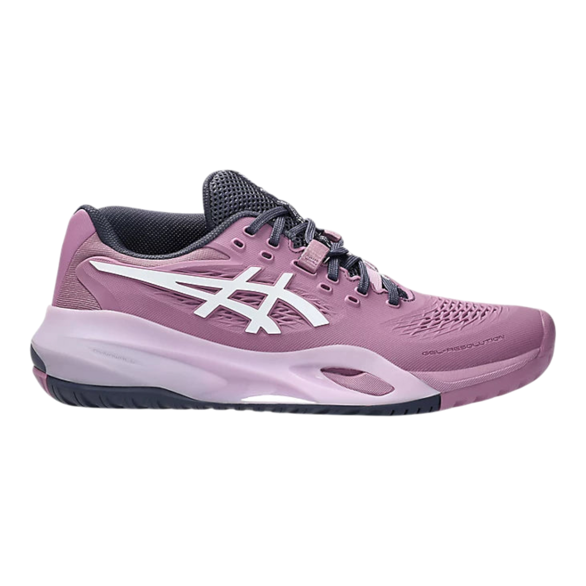 ASICS GEL-RESOLUTION X Womens Tennis Shoes — Ube/White