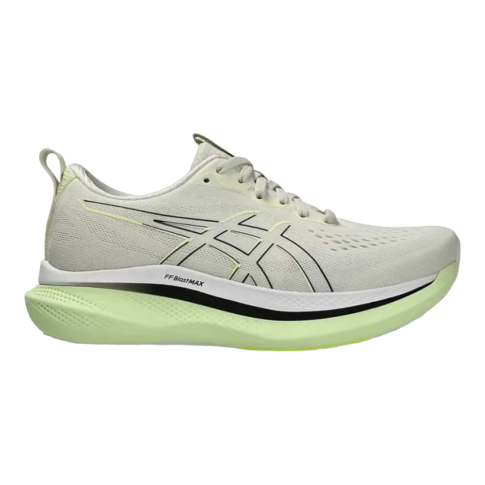 ASICS GLIDERIDE MAX Wide Womens Running Shoes — Birch/Black