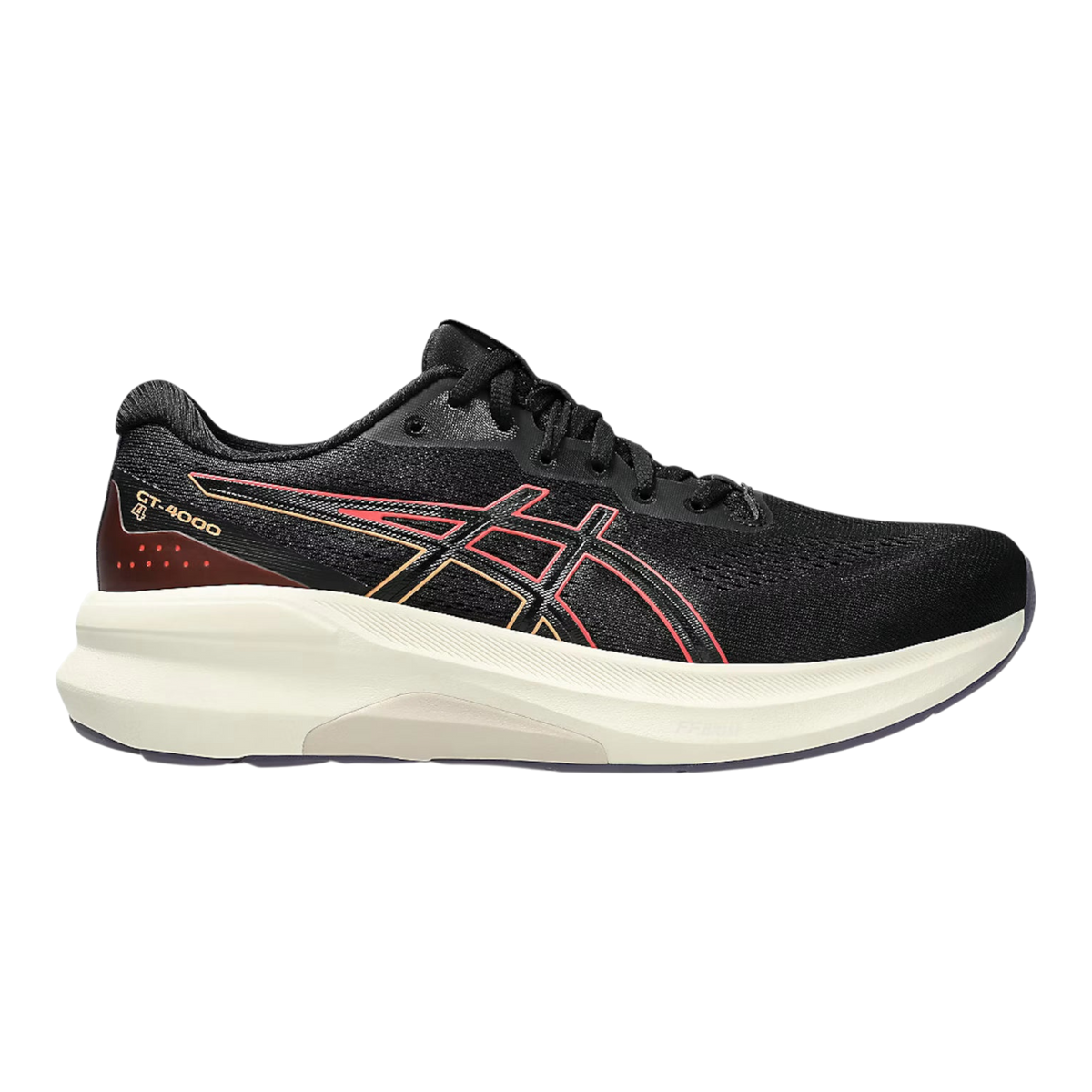 ASICS GT-4000 4 Womens Running Shoes — Black/Coral Reef