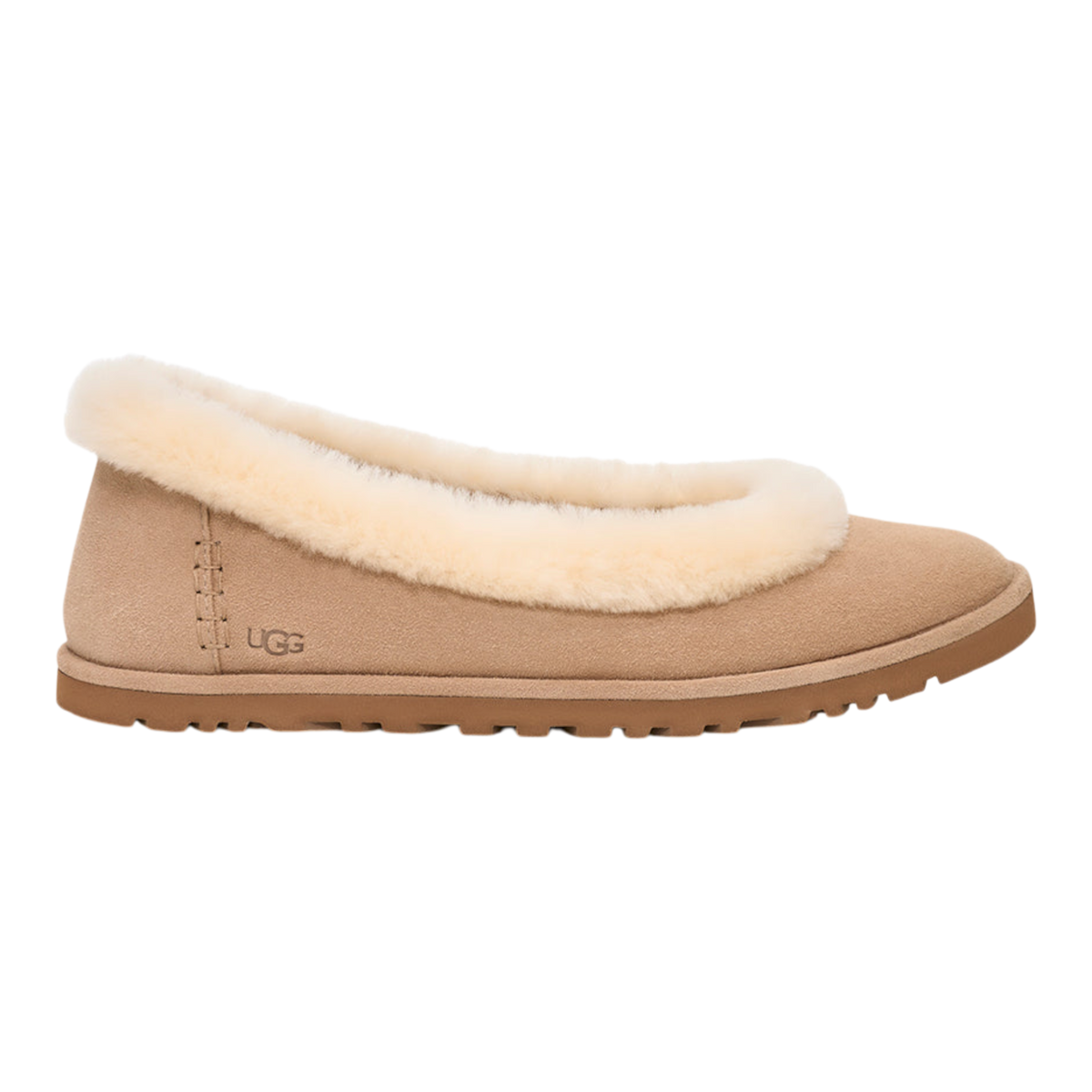 UGG Zora Ballet Womens Flats — Sand Suede