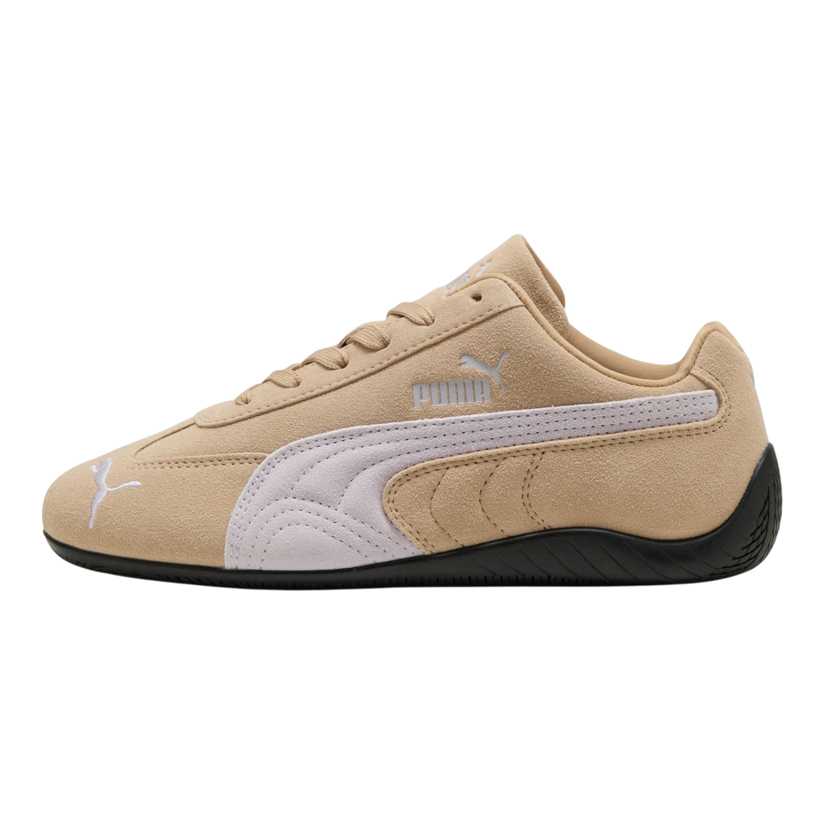 PUMA Speedcat OG Womens Sneakers — Sand Dune/Lavender Pop Suede Low-Top