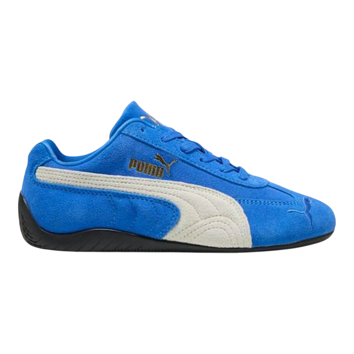 PUMA Speedcat OG Big Kids (GS) Sneakers — Mountain Blue/Frosted Ivory Suede Low-Top