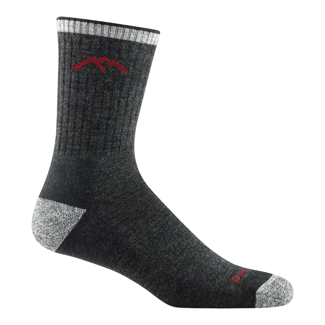Darn Tough Hiker Micro Crew Midweight Cushion Mens Socks — Black