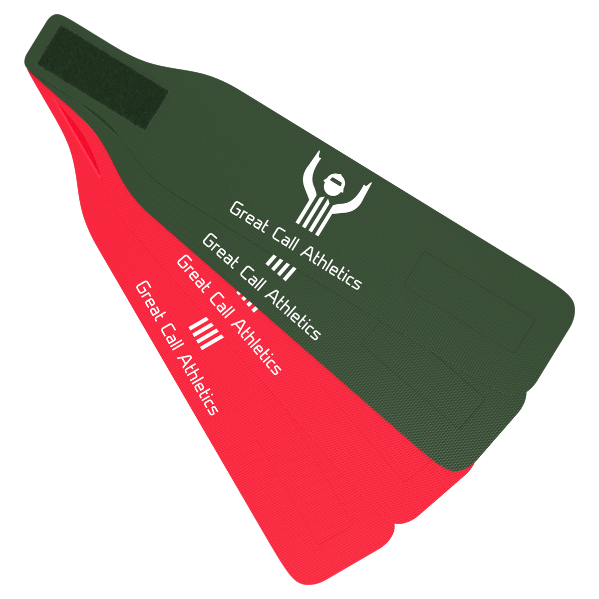 Great Call Athletics red and green wrestling ankle bands - product view 1