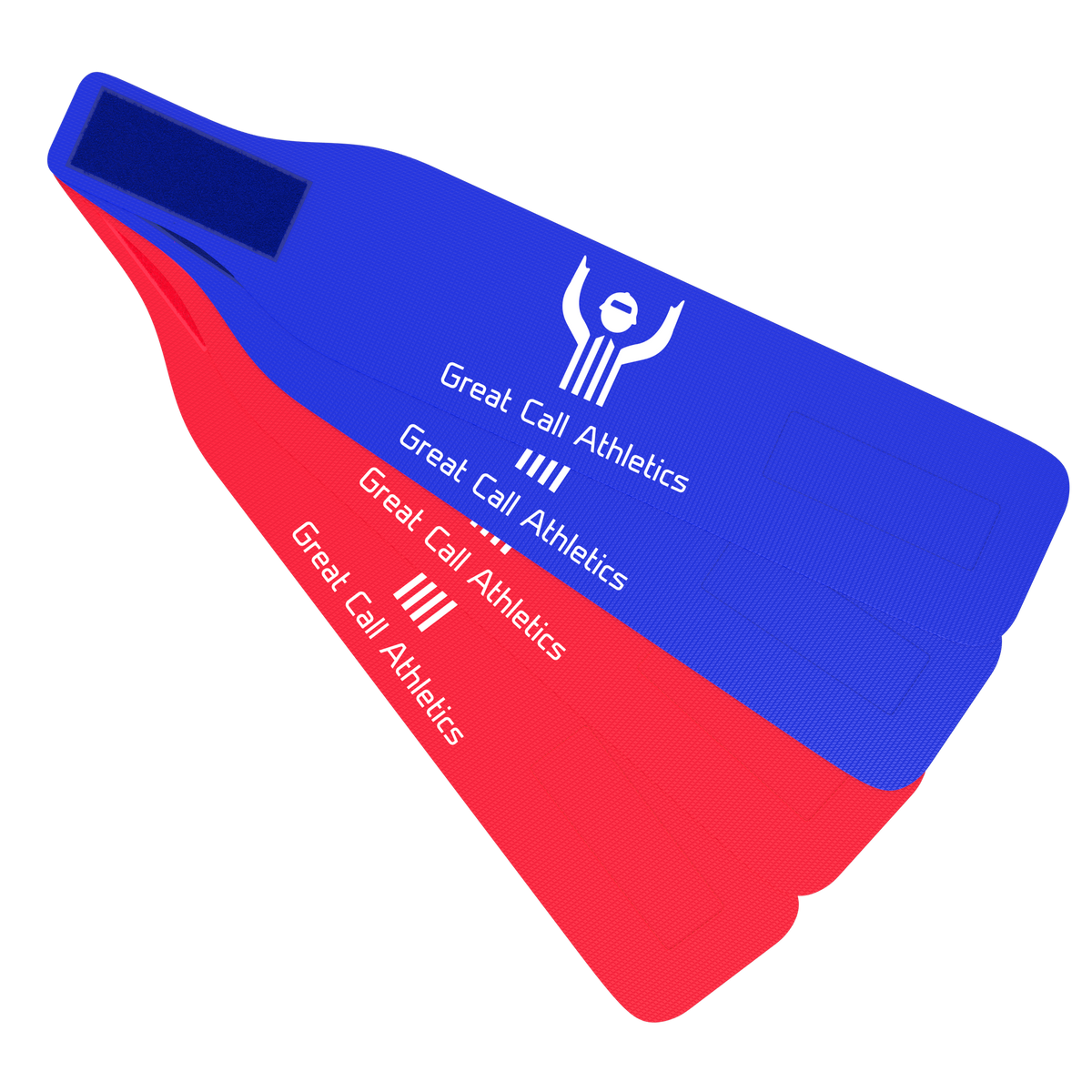 Great Call Athletics red and blue wrestling ankle bands - product view 1