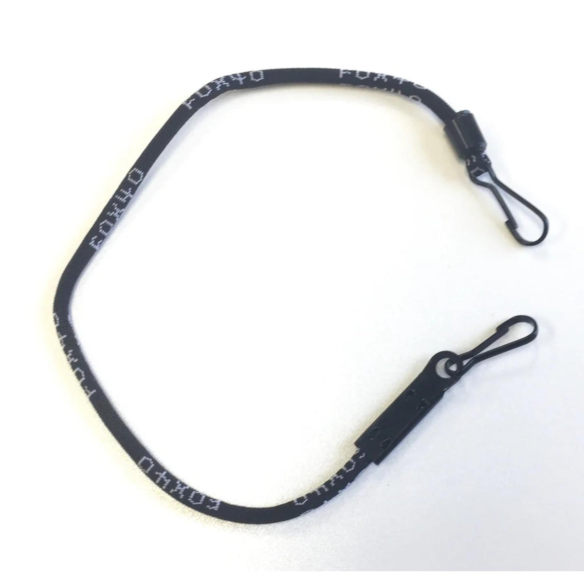 Lanyard with clip attachments designed for holding whistles or small accessories, featuring a secure clasp and adjustable fit.