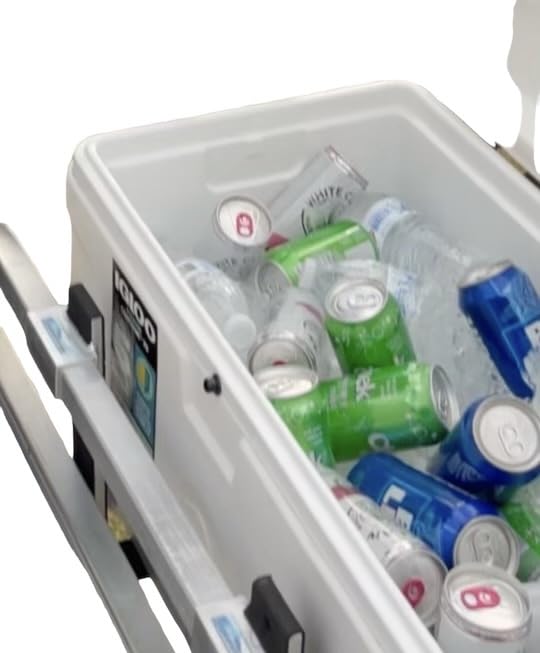 Pontoon Boat Super Cooler Solution with Storage Rack