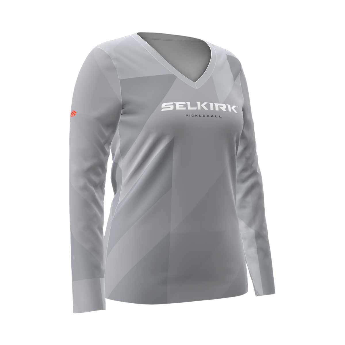 Women's Symmetrix Long Sleeve V-Neck Tee Gray / XS