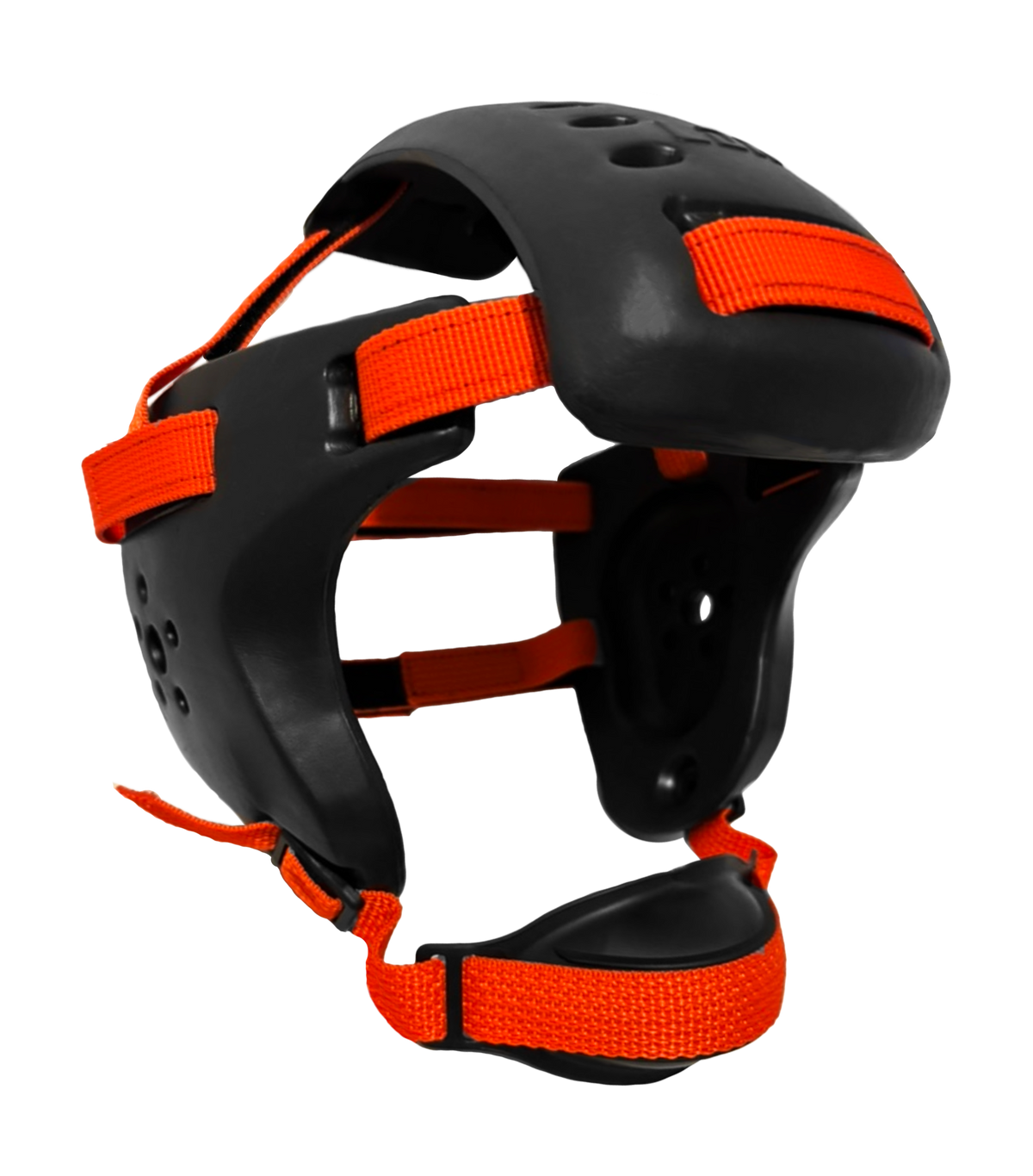 Wrestling Headgear Adult Black & Orange Straps